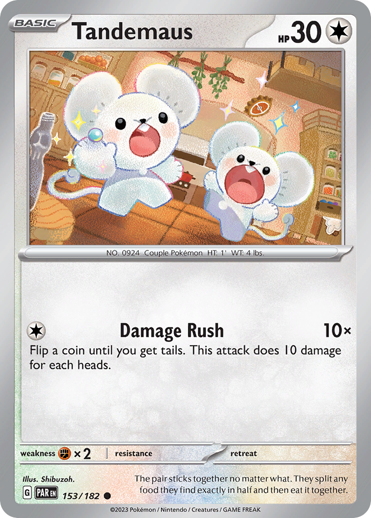 Tandemaus — illustrated card
