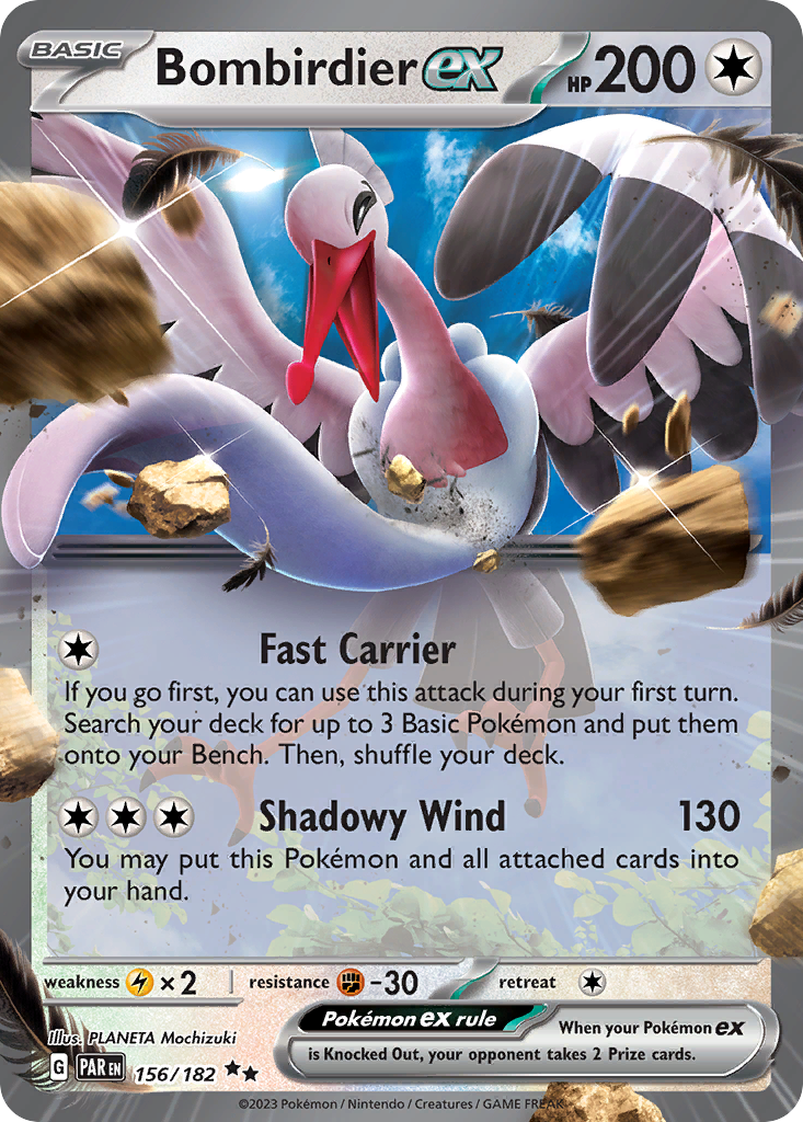 Bombirdier ex — illustrated card
