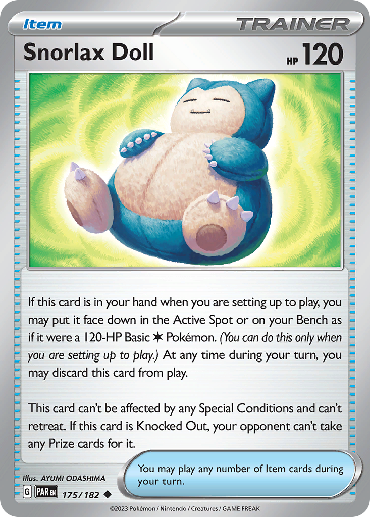 Snorlax Doll — illustrated card