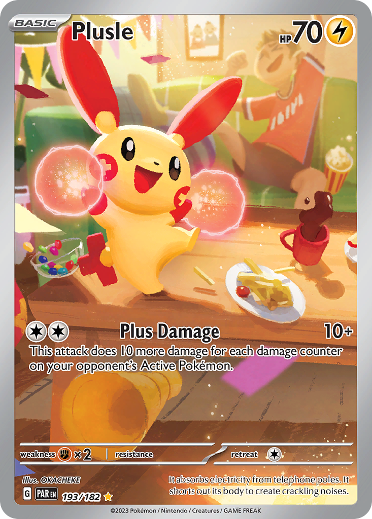 Plusle — illustrated card