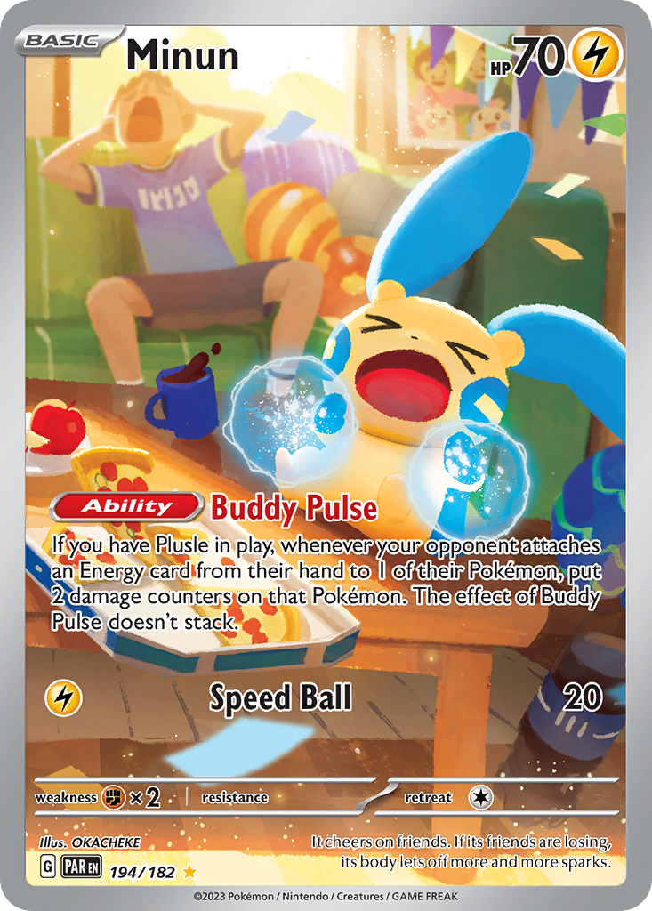 Minun — illustrated card