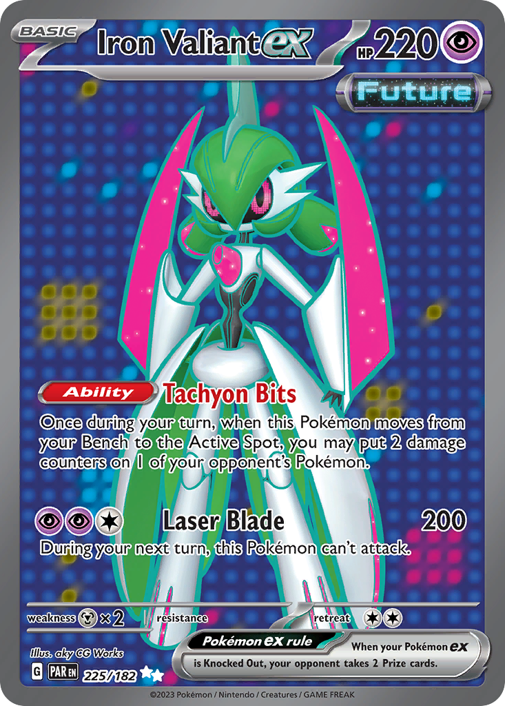 Iron Valiant ex — illustrated card