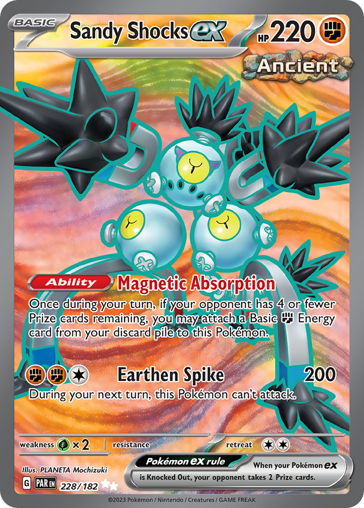 Sandy Shocks ex — illustrated card