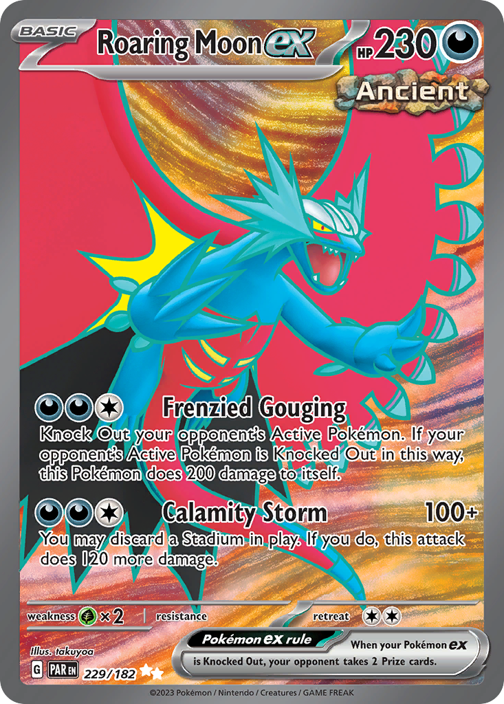 Roaring Moon ex — illustrated card