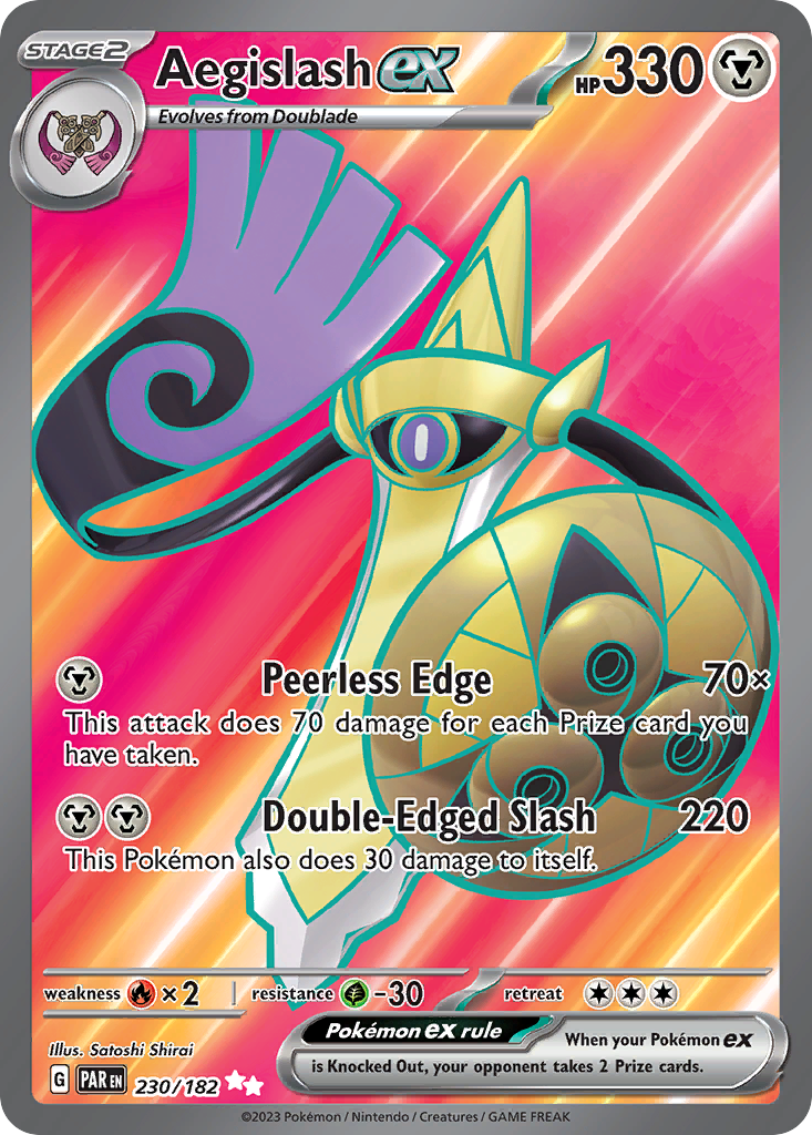 Aegislash ex — illustrated card