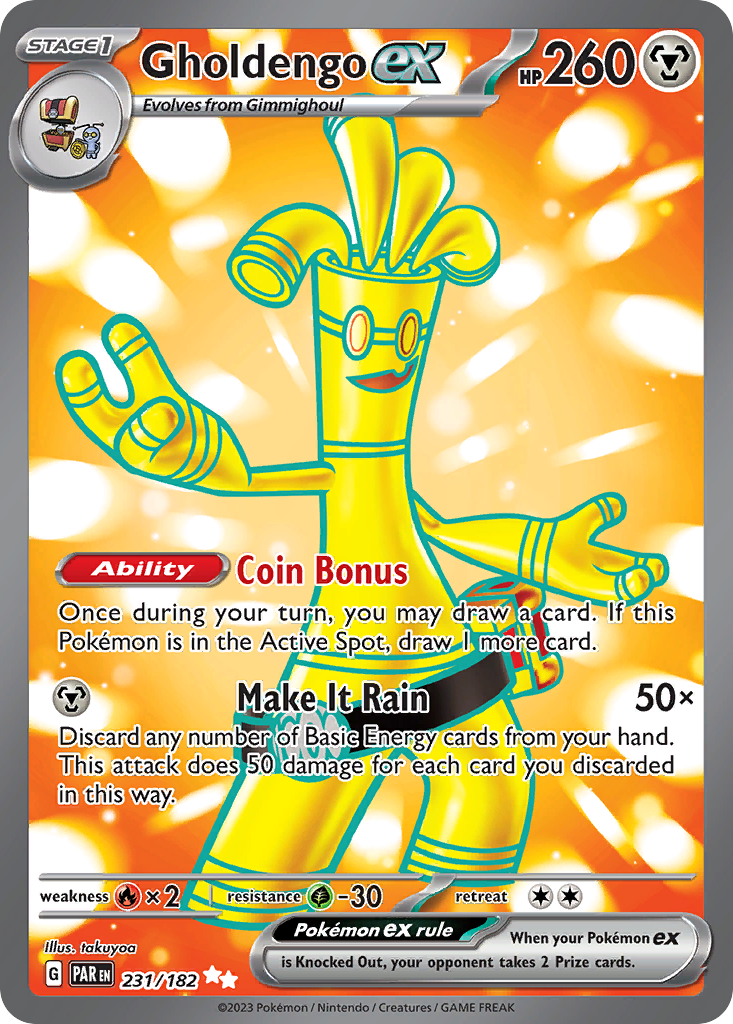 Gholdengo ex — illustrated card
