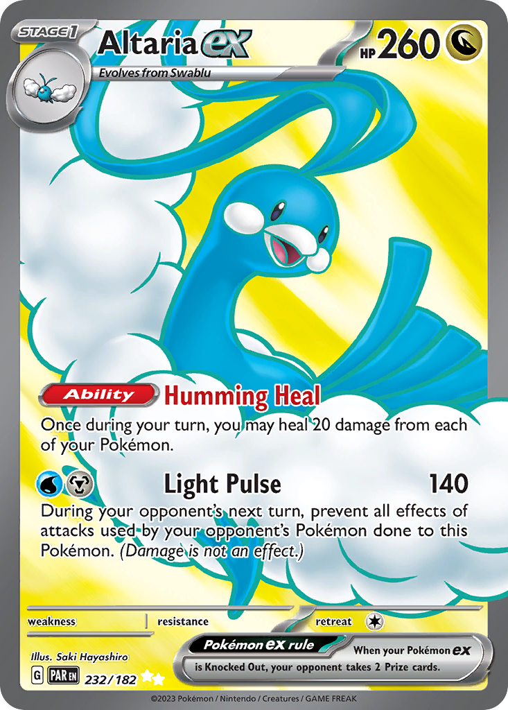 Altaria ex — illustrated card