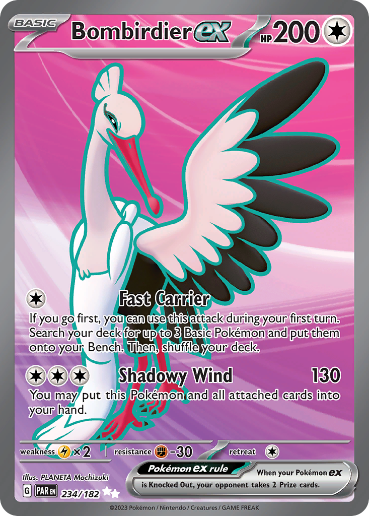 Bombirdier ex — illustrated card