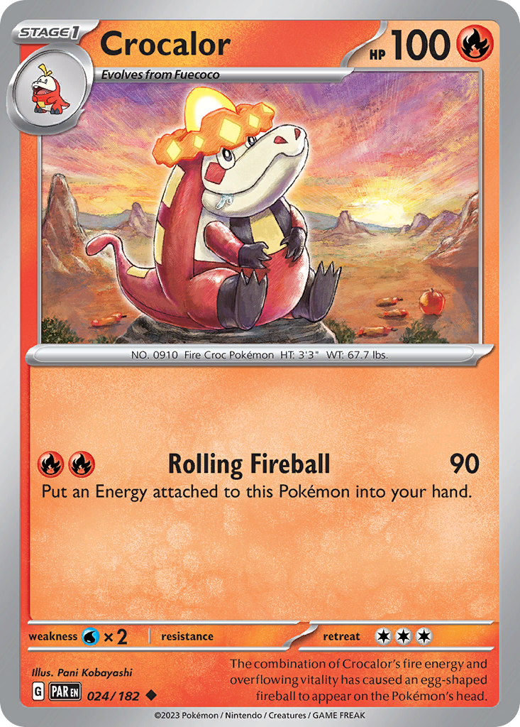 Crocalor — illustrated card