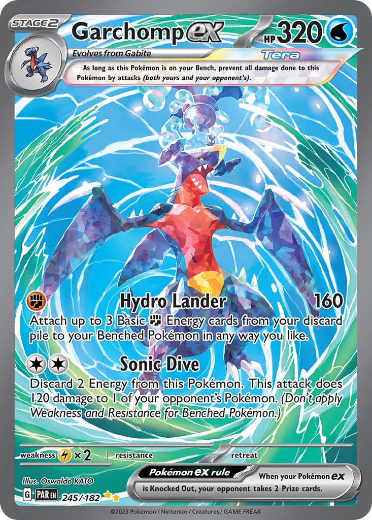 Garchomp ex — illustrated card