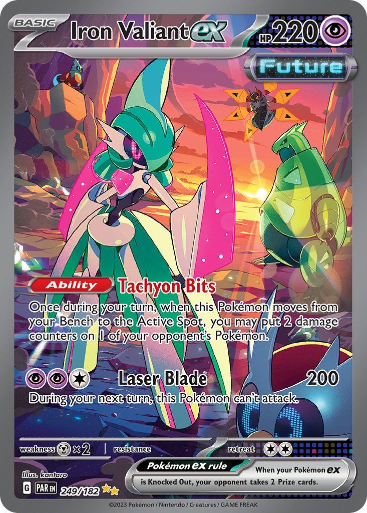 Iron Valiant ex — illustrated card