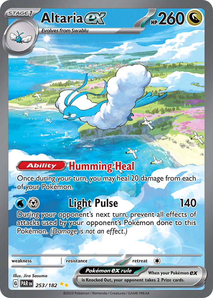 Altaria ex — illustrated card