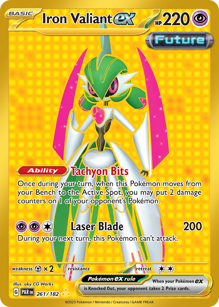 Iron Valiant ex — illustrated card