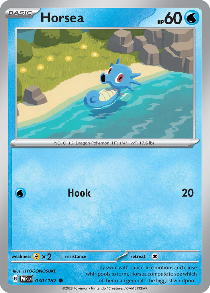 Horsea — illustrated card