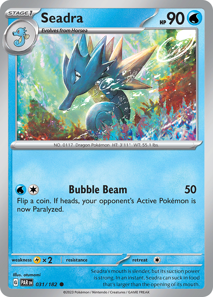 Seadra — illustrated card