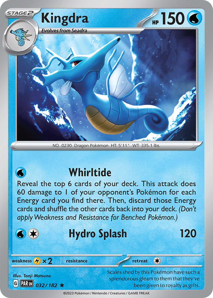 Kingdra — illustrated card