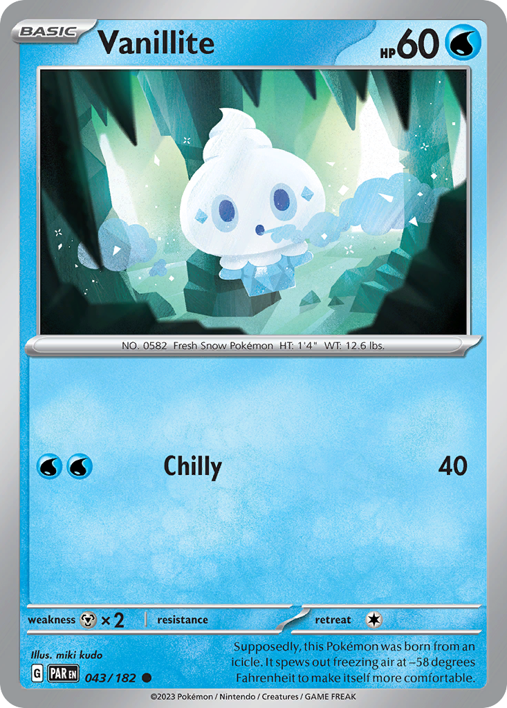Vanillite — illustrated card