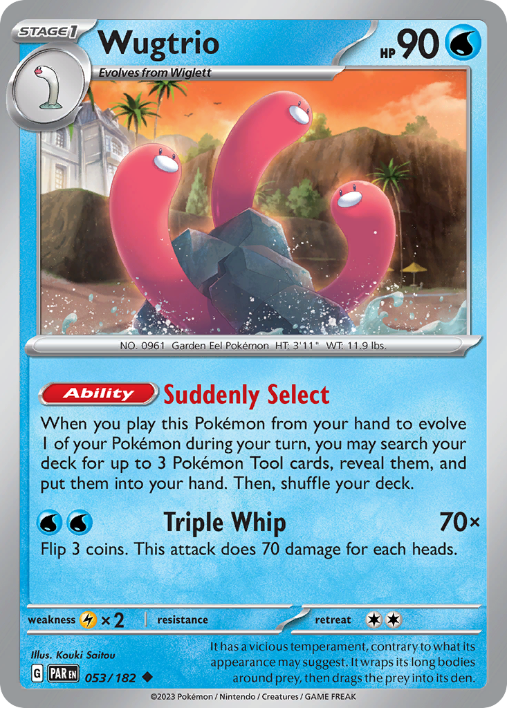 Wugtrio — illustrated card