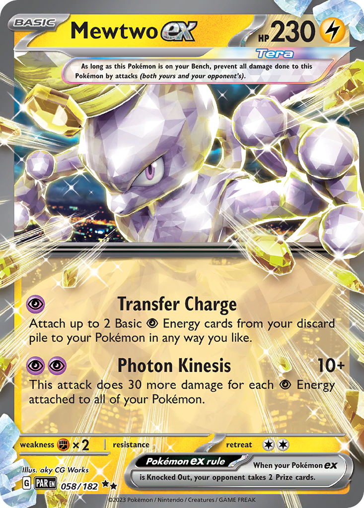 Mewtwo ex — illustrated card