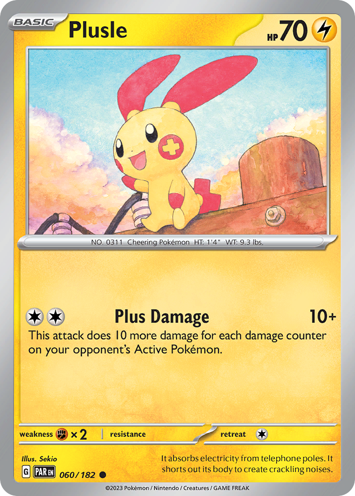 Plusle — illustrated card