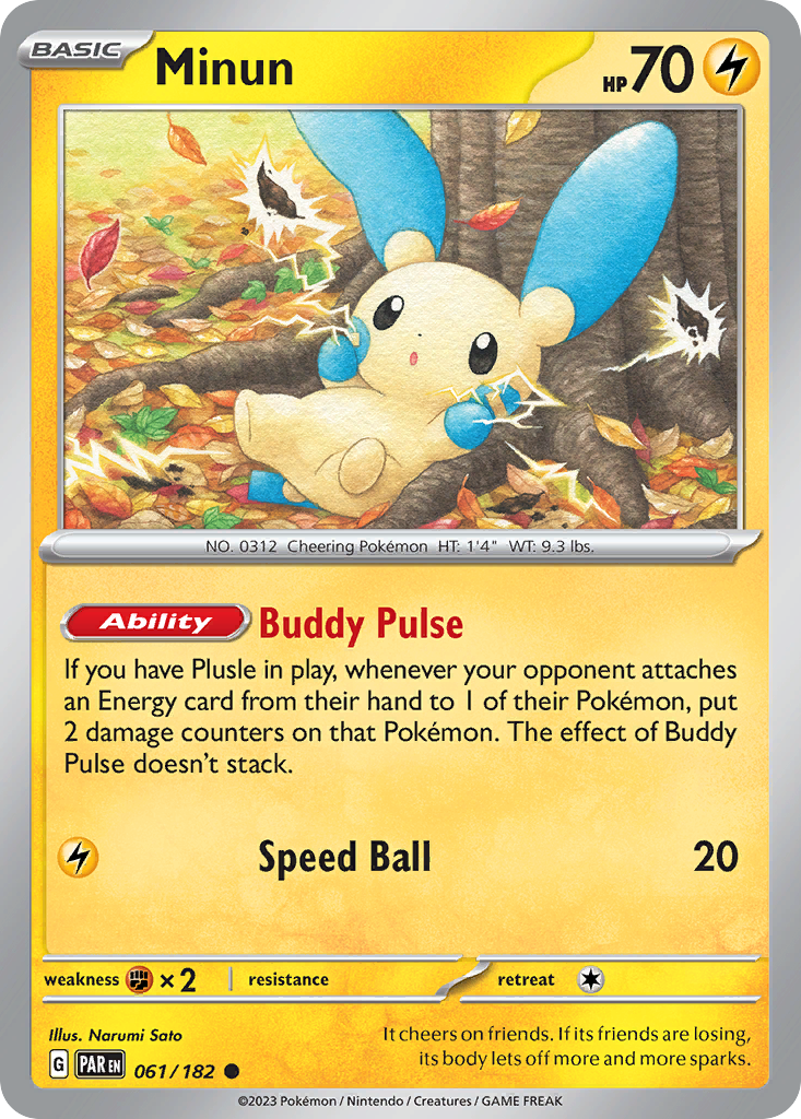 Minun — illustrated card