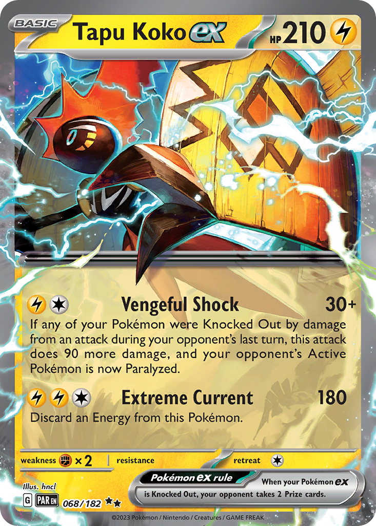 Tapu Koko ex — illustrated card