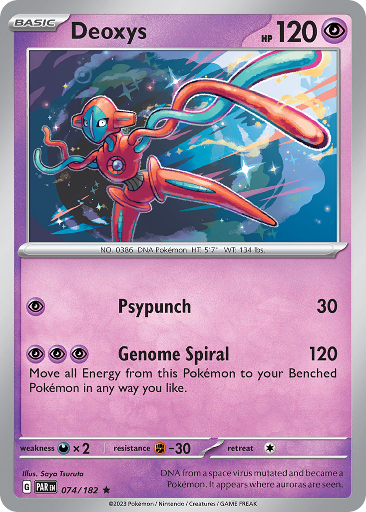 Deoxys — illustrated card