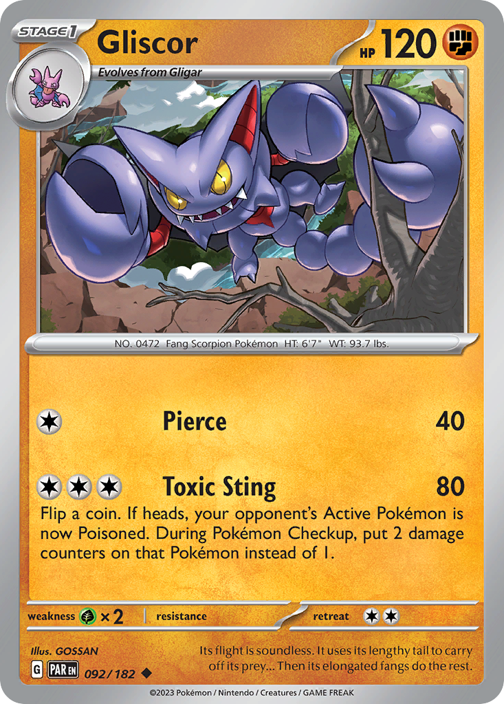 Gliscor — illustrated card