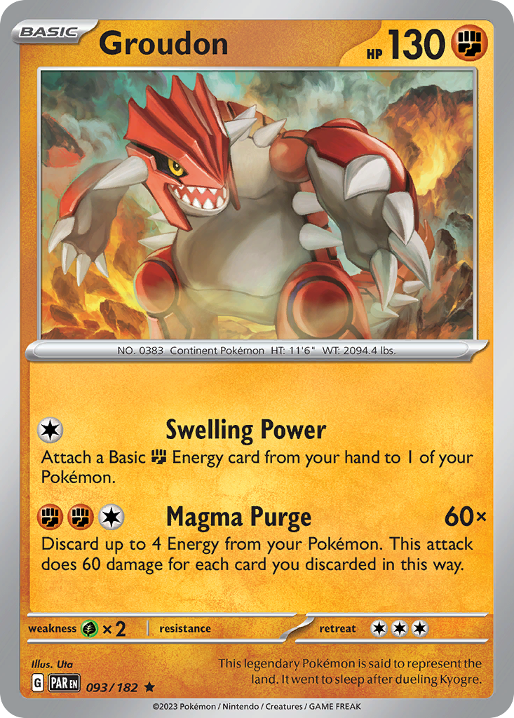 Groudon — illustrated card