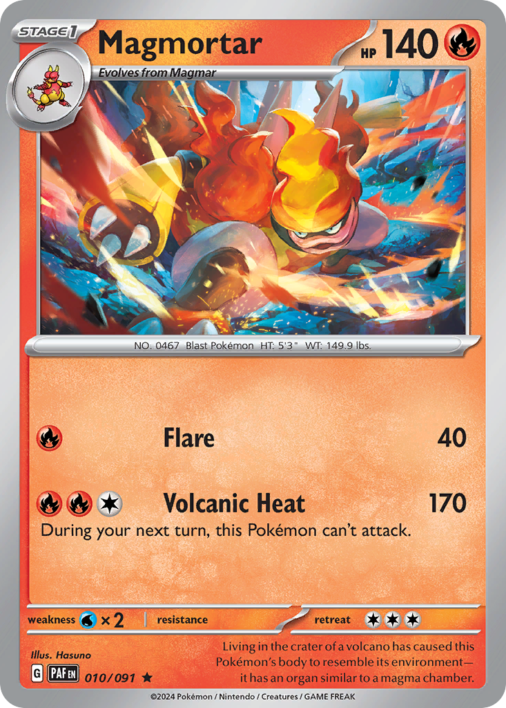Magmortar — illustrated card