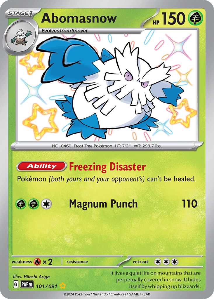 Abomasnow — illustrated card