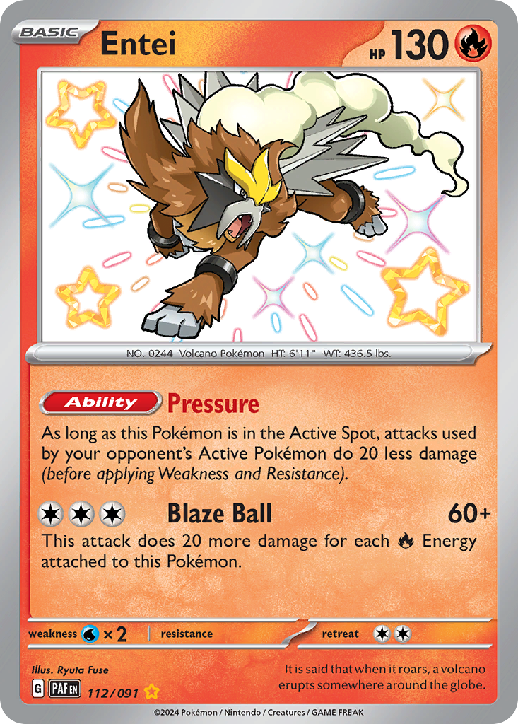 Entei — illustrated card