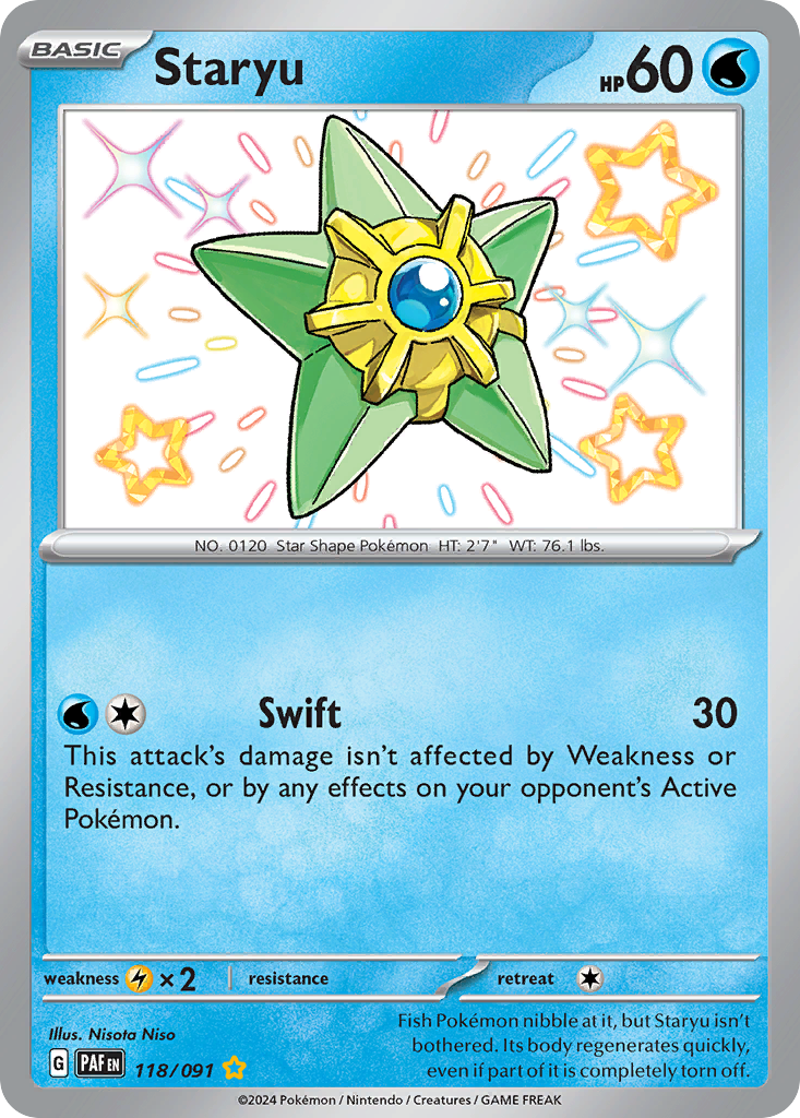Staryu — illustrated card