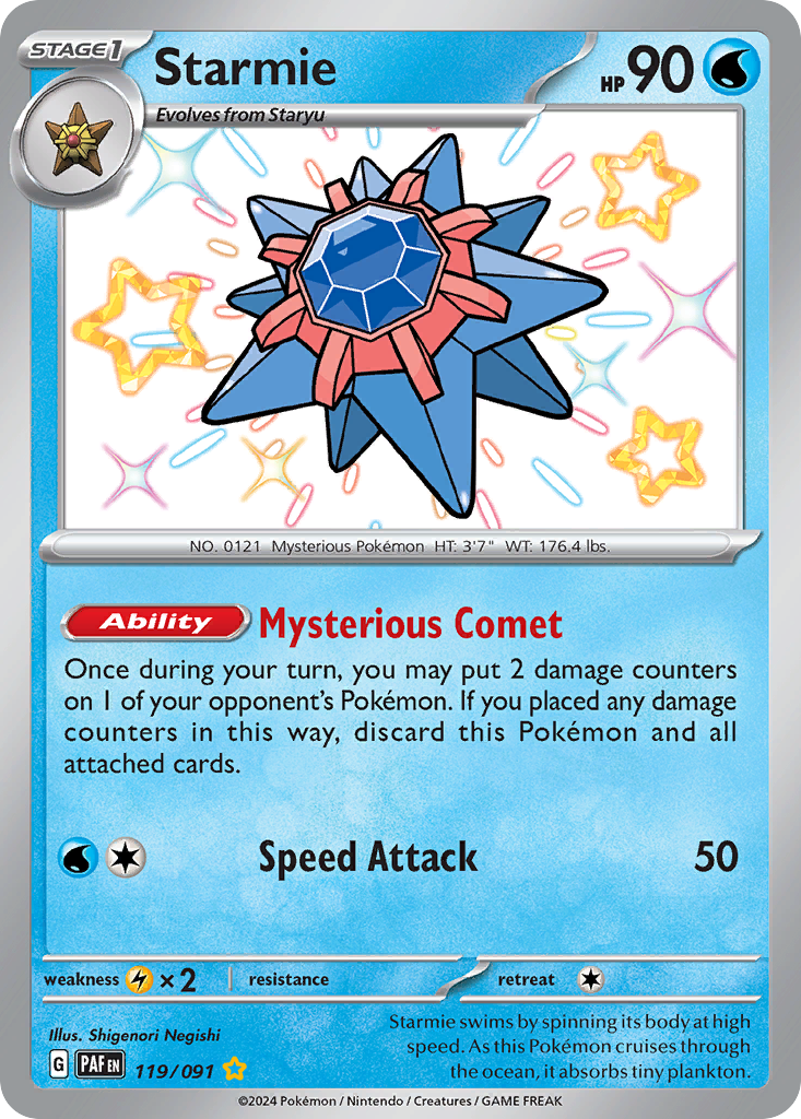 Starmie — illustrated card