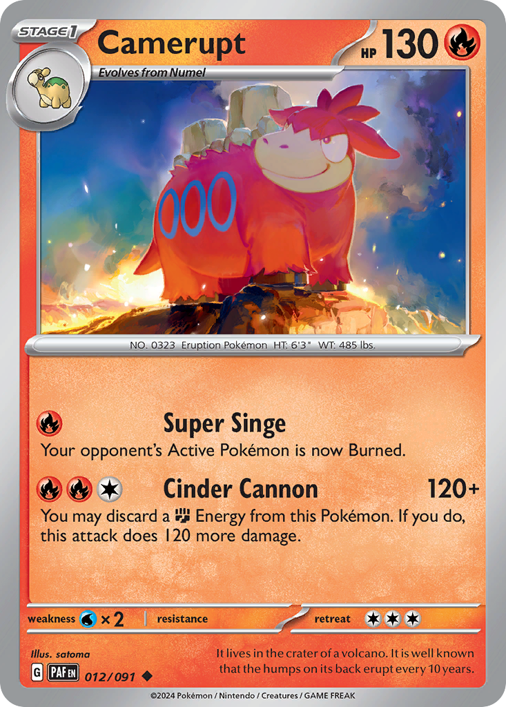 Camerupt — illustrated card