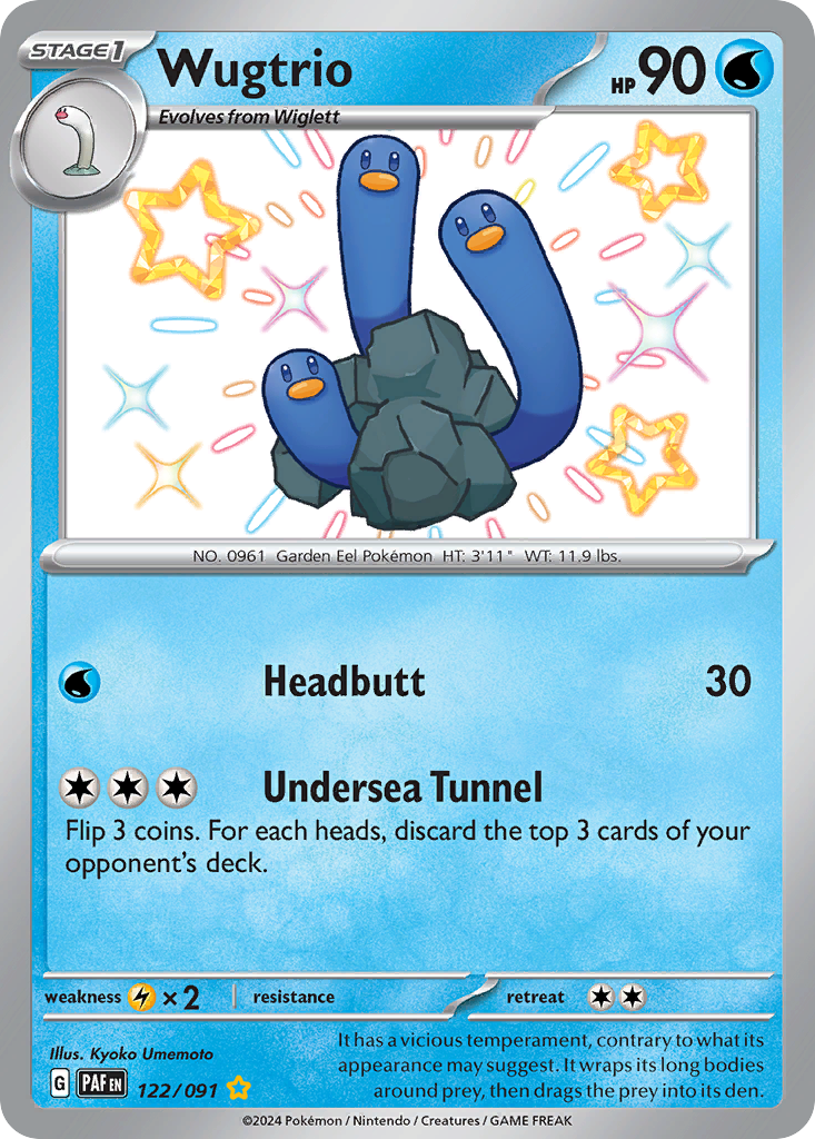 Wugtrio — illustrated card