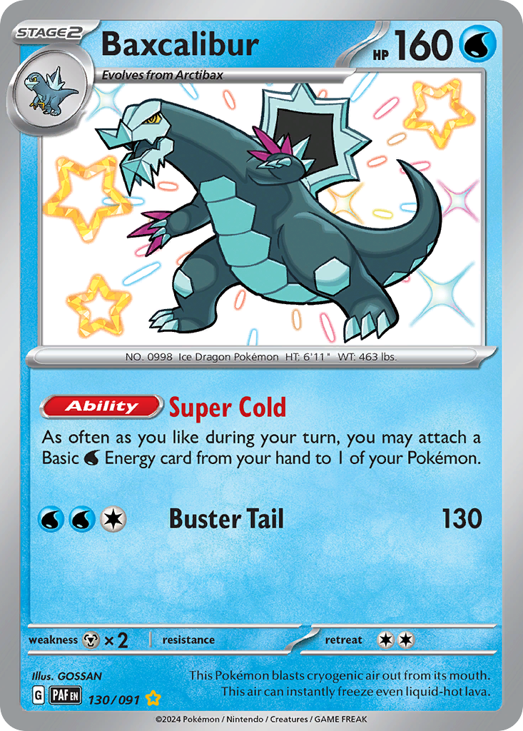 Baxcalibur — illustrated card