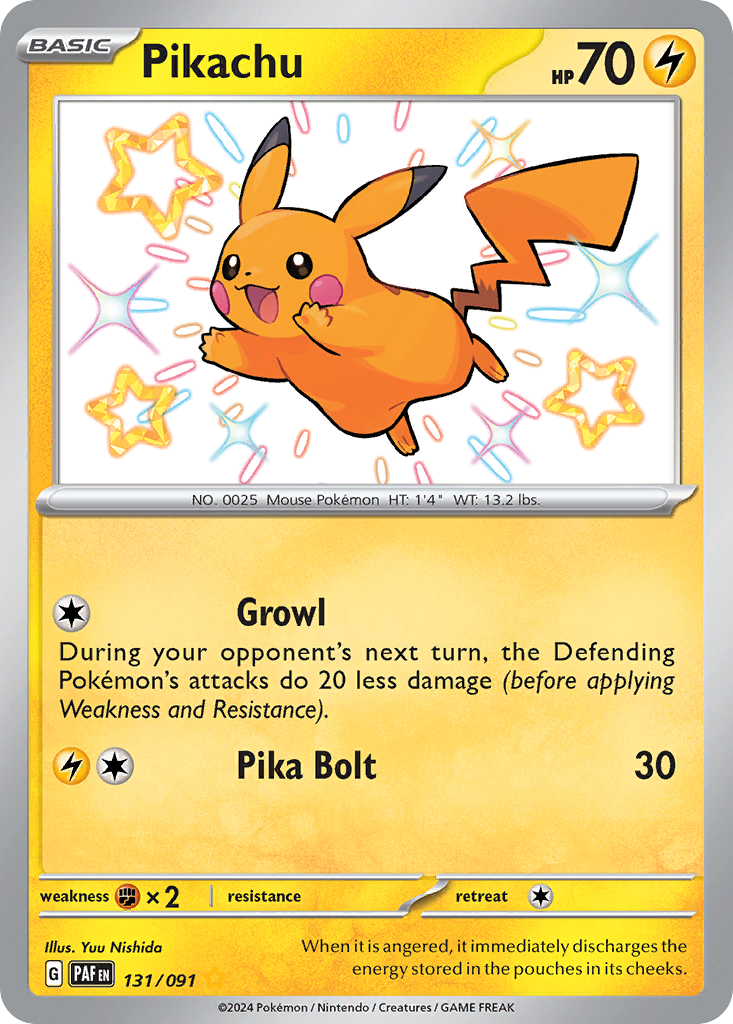 Pikachu — illustrated card