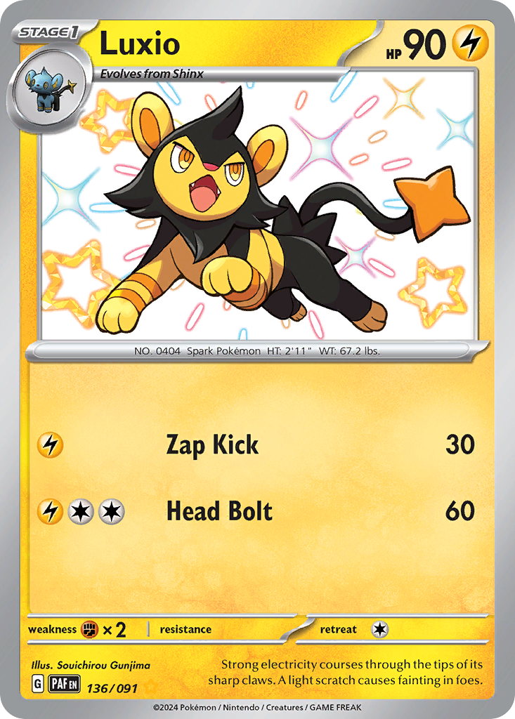 Luxio — illustrated card