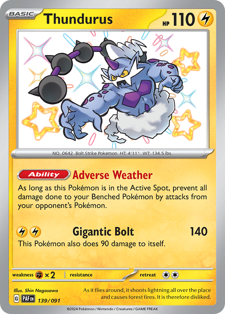 Thundurus — illustrated card