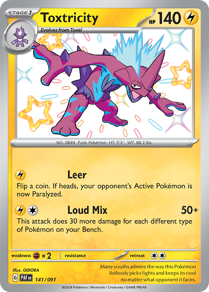 Toxtricity — illustrated card