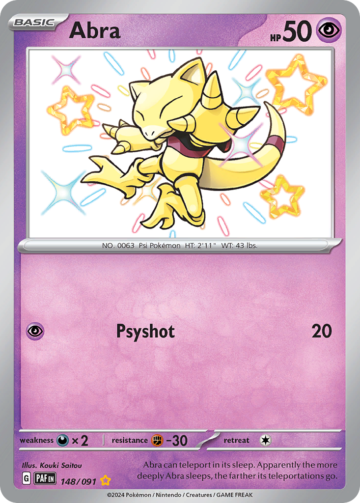Abra — illustrated card