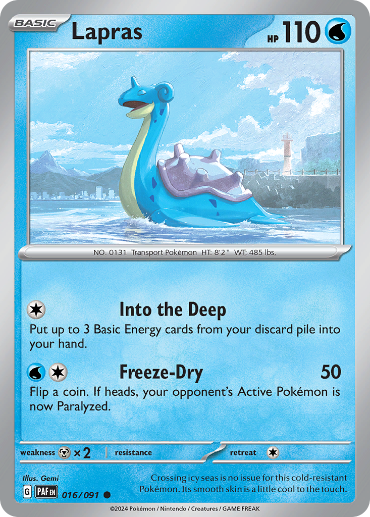 Lapras — illustrated card