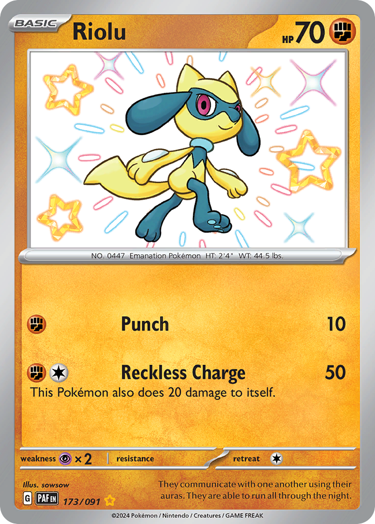 Riolu — illustrated card