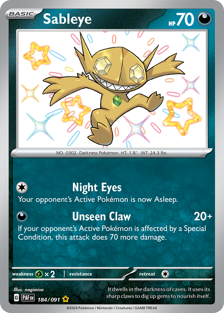 Sableye — illustrated card