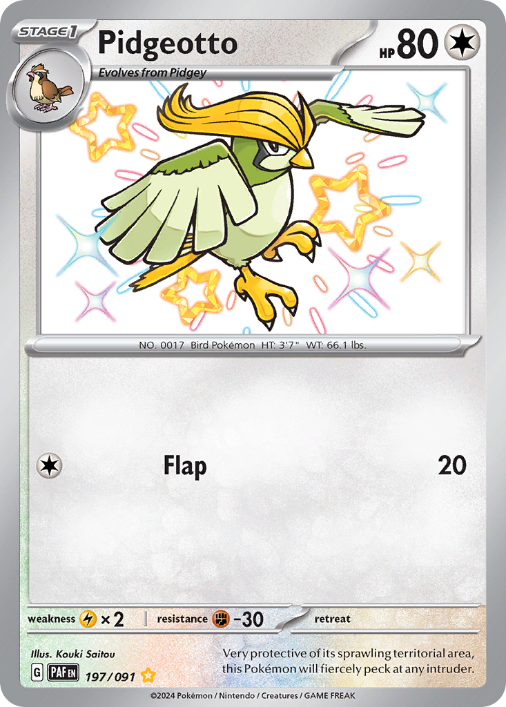 Pidgeotto — illustrated card