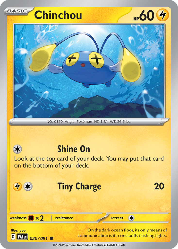 Chinchou — illustrated card