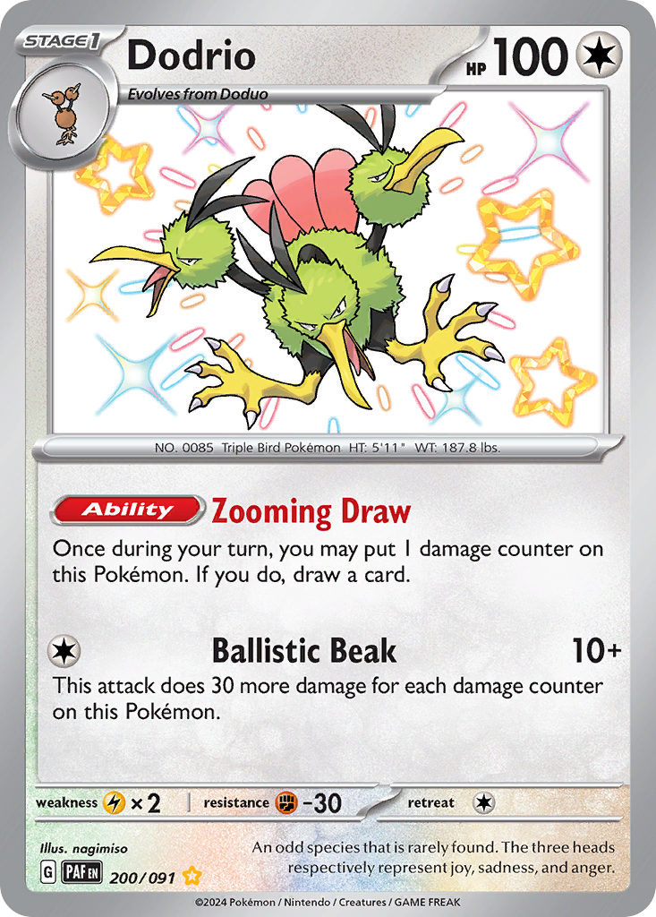 Dodrio — illustrated card