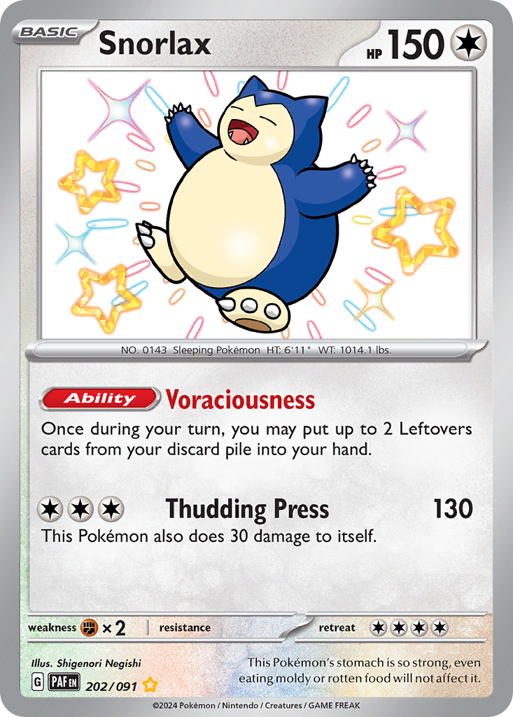 Snorlax — illustrated card