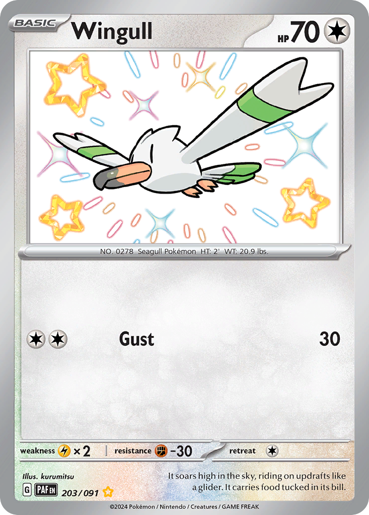 Wingull — illustrated card